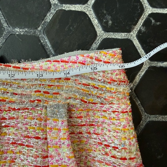 Chic Multicolor Tweed Two Piece Skirt Set (Skort) - Picture 13 of 16